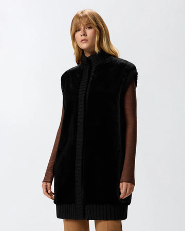 Pinko Gilet Lungo Ecopelliccia Genovese