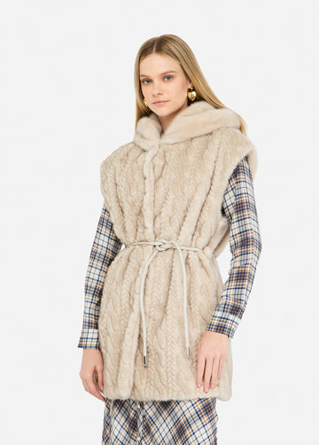 LiuJo Giacca Gilet Ecopelliccia MF5364E1044