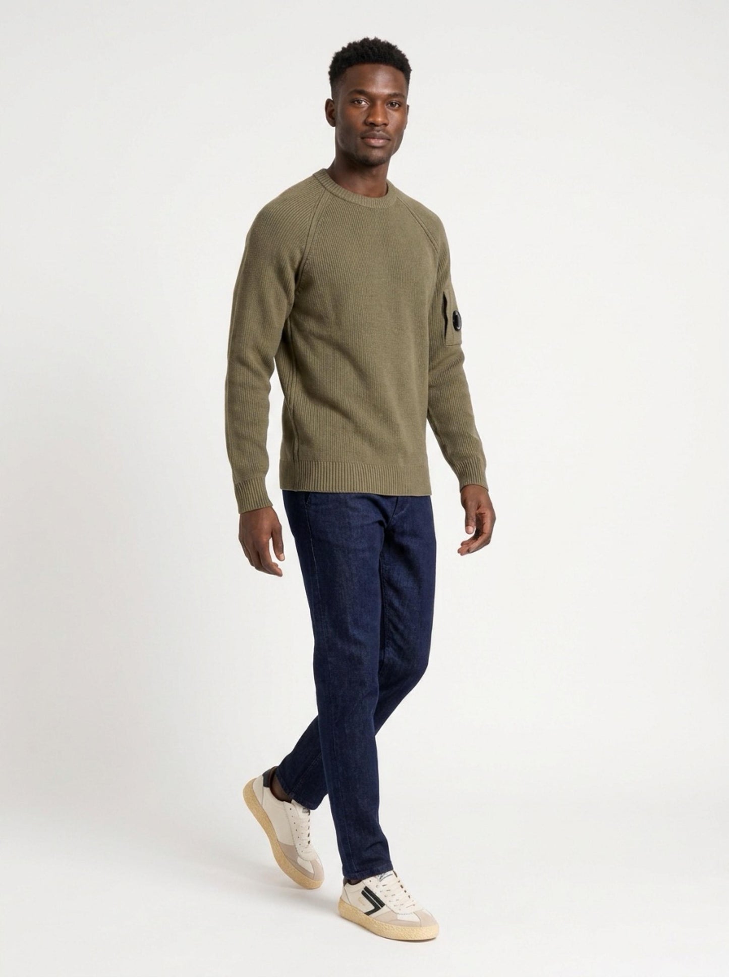 Maglia Girocollo In Cotone E Ciniglia 21CMKN196A Cp Company