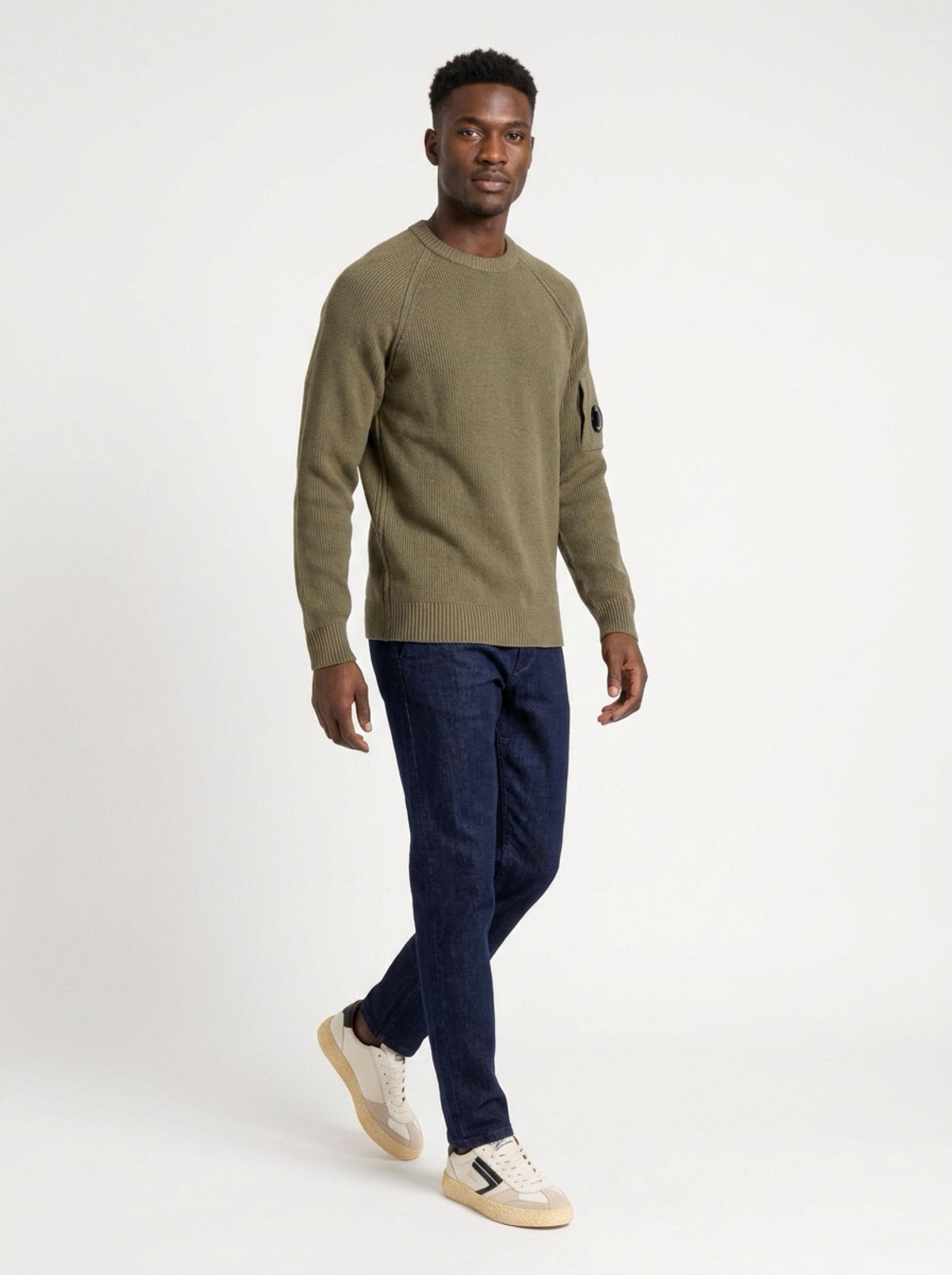 Maglia Girocollo In Cotone E Ciniglia 21CMKN196A Cp Company