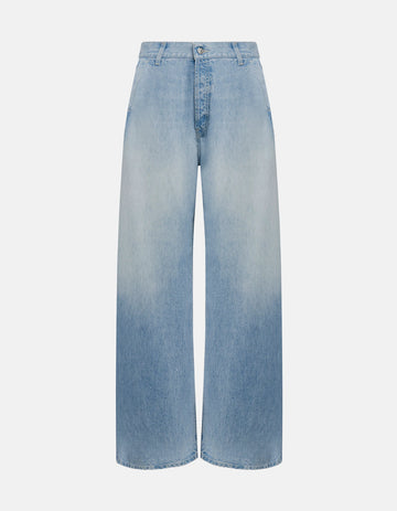 Jeans Alek Loose In Denim Fisso Lyocell Dondup