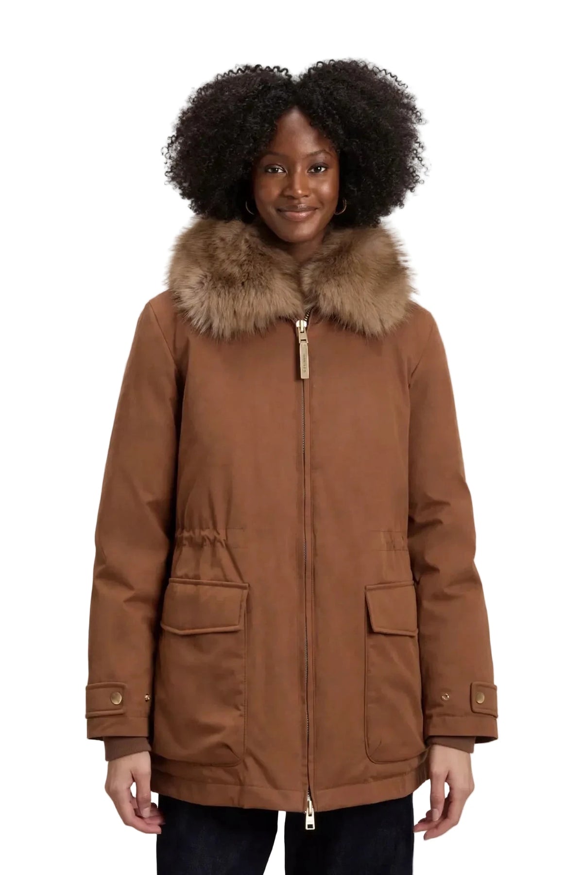 Best Cotton Faux Fur Field Jacket CFWWOU2238 Woolrich