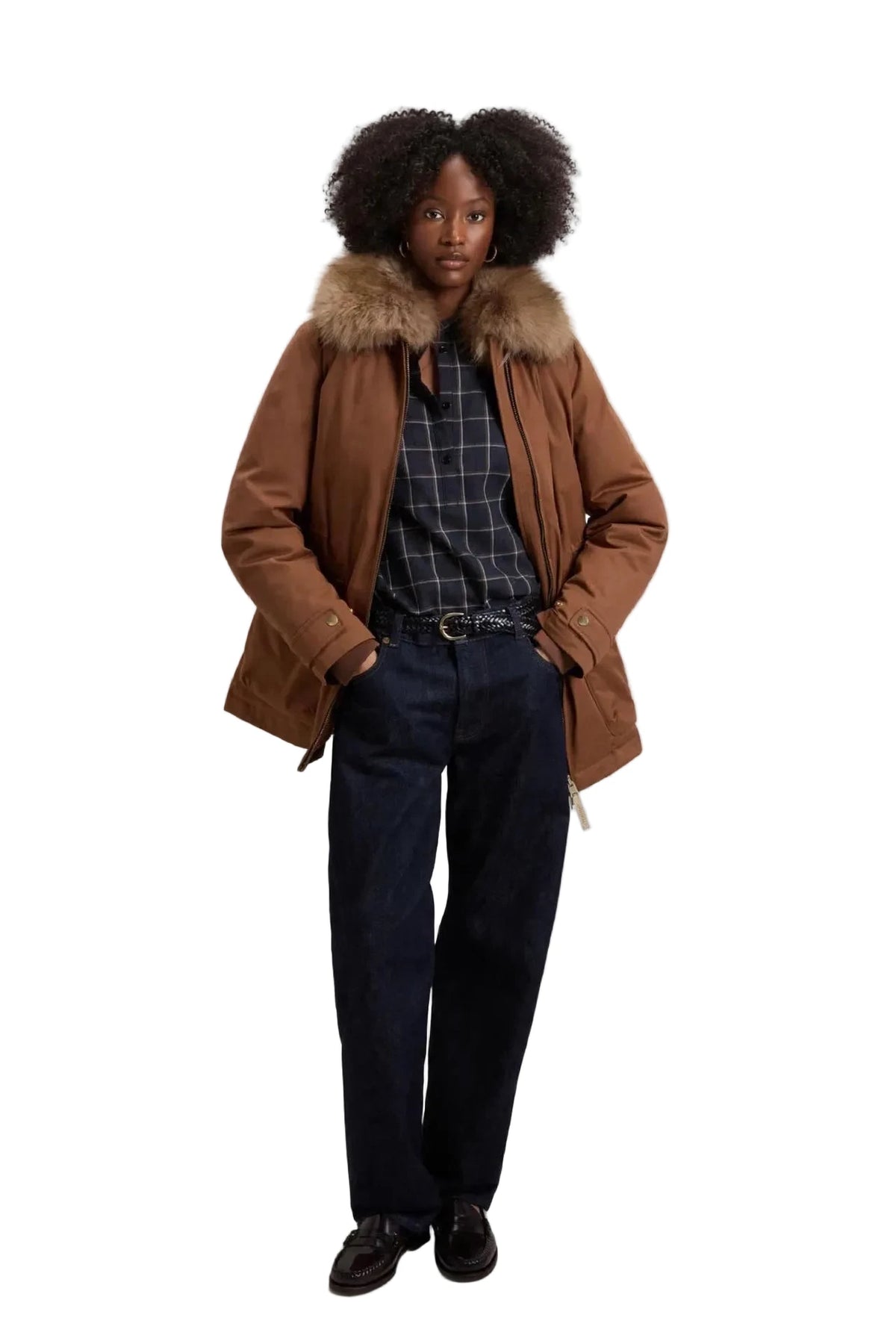 Best Cotton Faux Fur Field Jacket CFWWOU2238 Woolrich