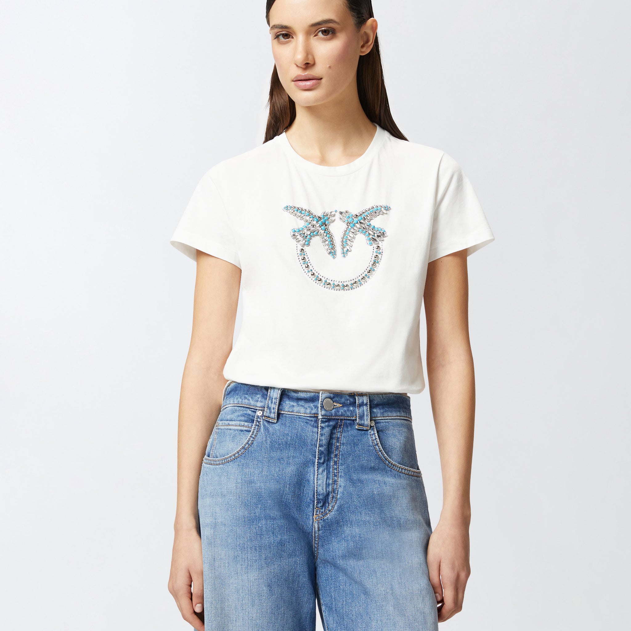 100535A2G7 QUENTIN T-SHIRT PINKO