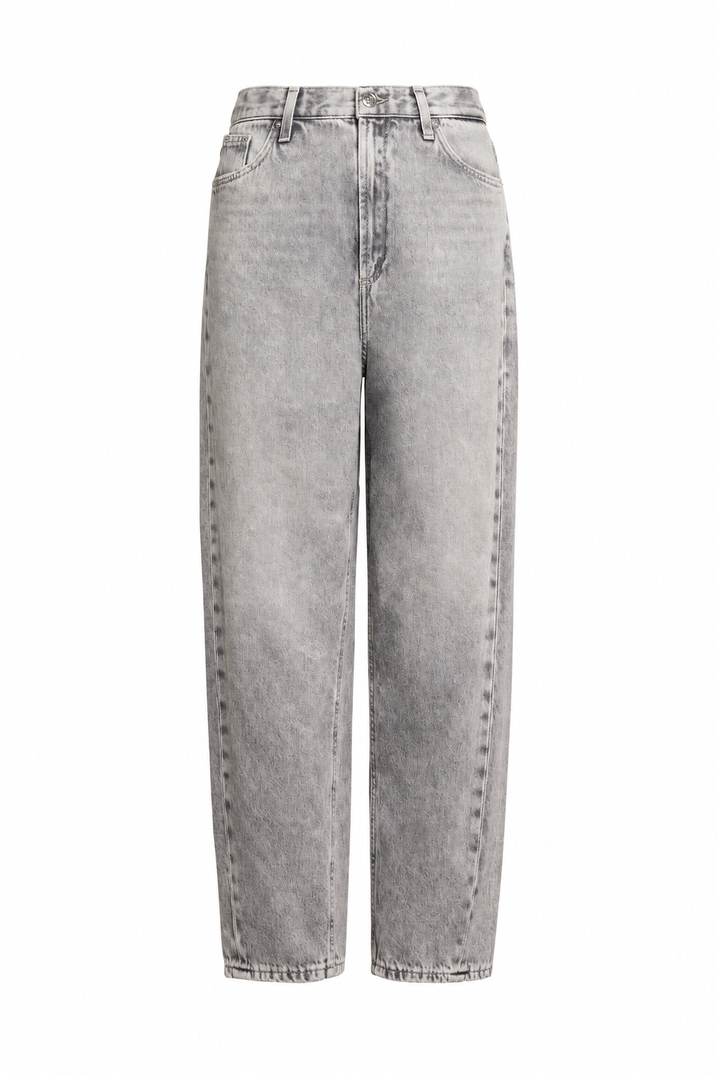 Jeans fronte con sfondo bianco