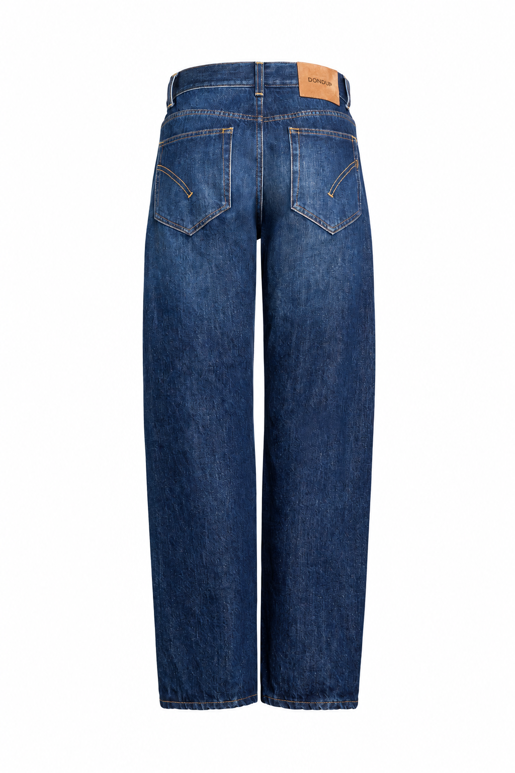 Jeans, vista posteriore con sfondo bianco