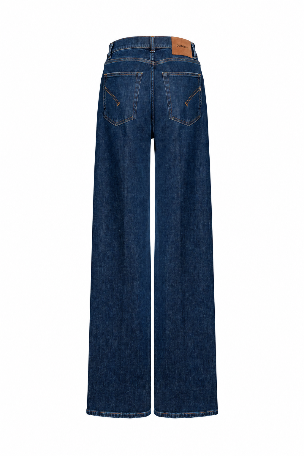 Jeans, vista posteriore con sfondo bianco