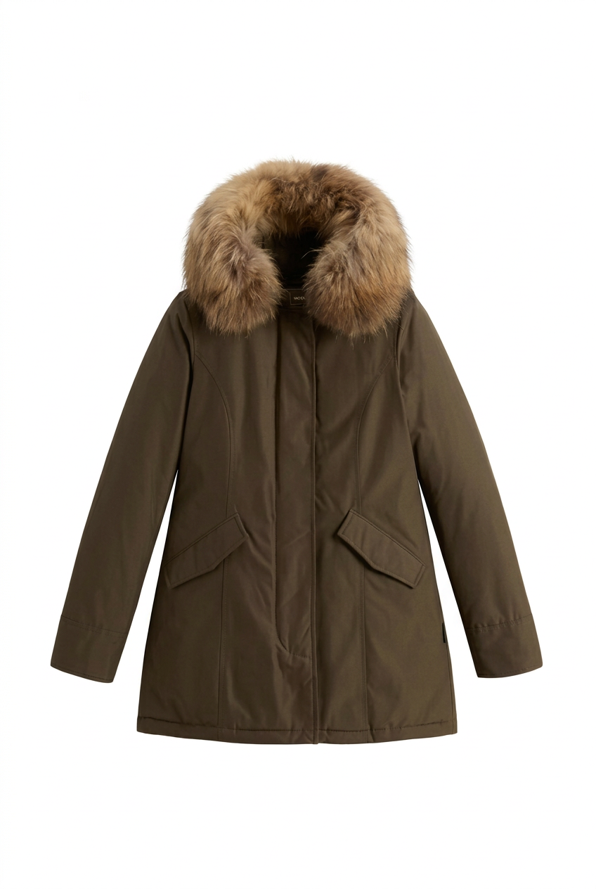 Parka su sfondo bianco